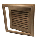 Whitecap Teak Louvered Door & Frame - Right Hand - 15" x 15" [60722] - Mealey Marine