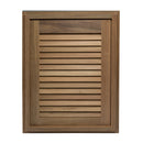 Whitecap Teak Louvered Door & Frame - Right Hand - 15" x 20" [60724] - Mealey Marine