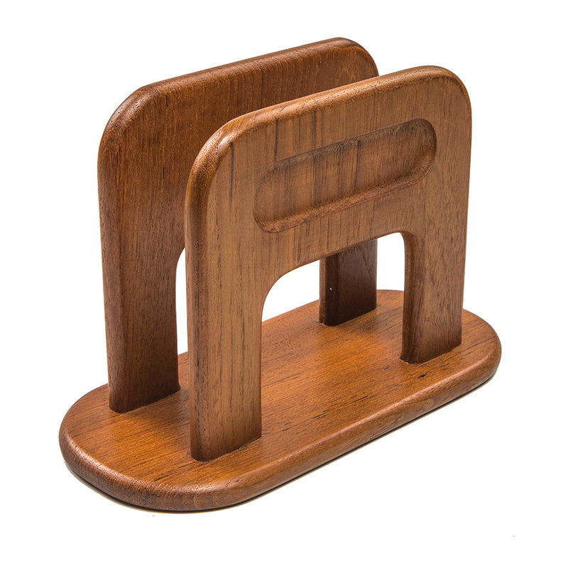 Whitecap Teak Traditional Napkin Holder [62432] - Mealey Marine