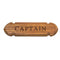 Whitecap Teak "CAPTAIN" Name Plate [62670] - Mealey Marine