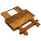 Whitecap Teak Solid Top Fold Away Table [60031] - Mealey Marine