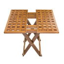 Whitecap Teak Grate Top Fold-Away Table [60030] - Mealey Marine