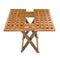 Whitecap Teak Grate Top Fold-Away Table [60030] - Mealey Marine