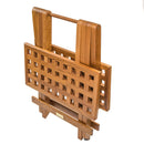 Whitecap Teak Grate Top Fold-Away Table [60030] - Mealey Marine