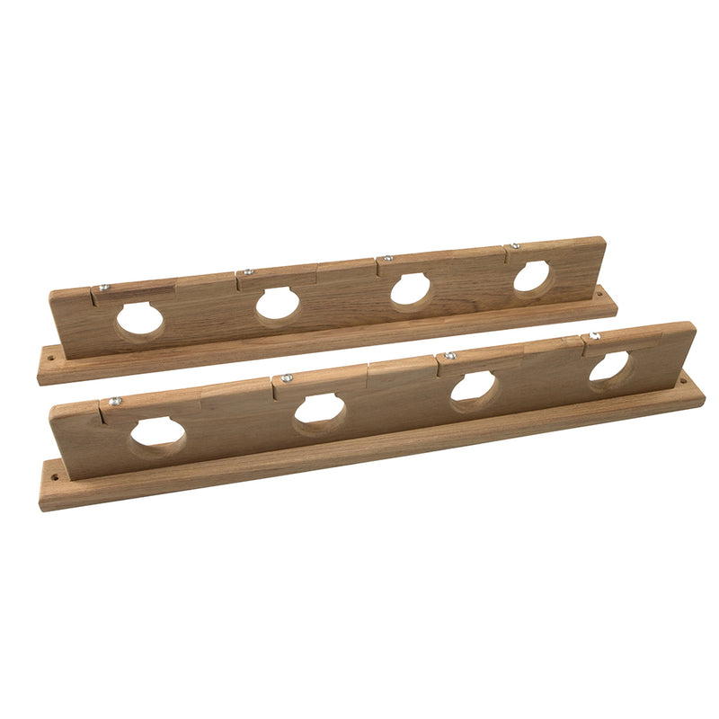 Whitecap Teak Lock-In Four-Rod Storage Rack [60620] - Mealey Marine