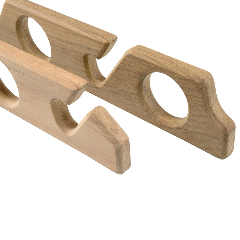 Whitecap Teak Six-Rod Storage Rack - Pair [60614] - Mealey Marine