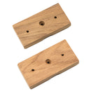 Whitecap Teak Rod Storage Rack Mounting Brackets - Pair [60609] - Mealey Marine