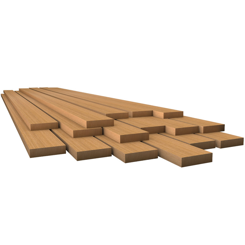 Whitecap Teak Lumber - 3/8" x 5-3/4" x 12" [60808] - Mealey Marine