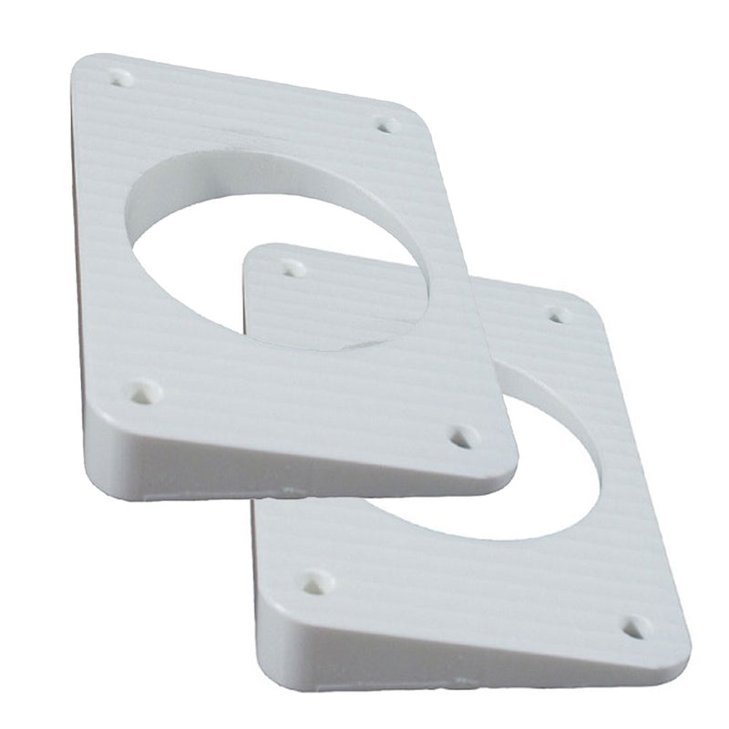 TACO Wedge Plates f/Grand Slam Outriggers - White [WP-150WHA-1] - Mealey Marine