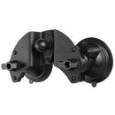 RAM Mount Dual Articulating Suction Cup Base w/1" Ball Base [RAM-B-189B-PIV1U] - Mealey Marine