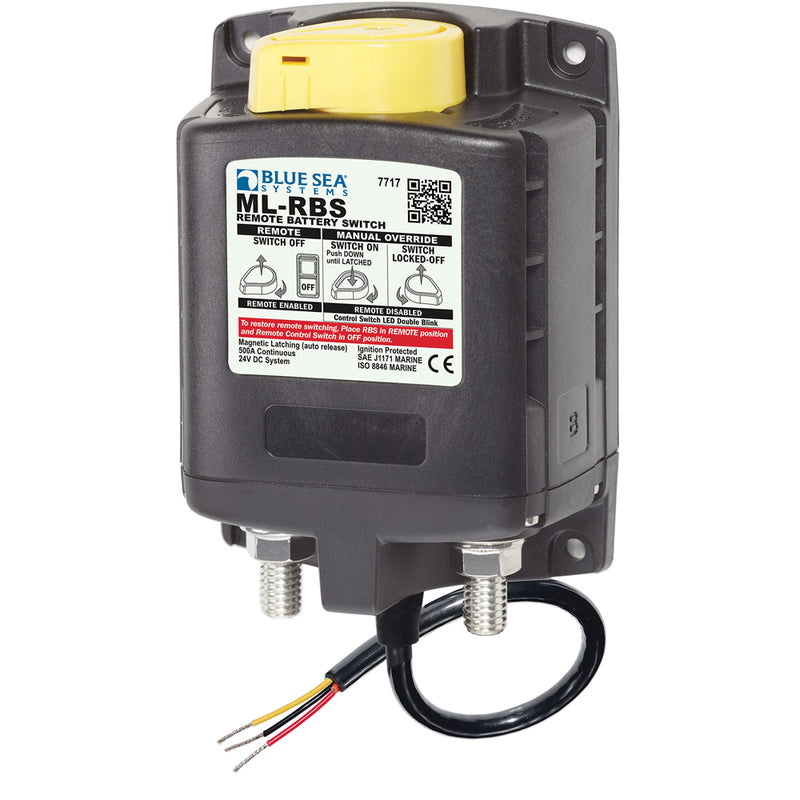 Blue Sea 7717 ML-RBS Remote Battery Switch w/Manual Control Auto-Release - 24V [7717] - Mealey Marine