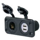 Marinco SeaLink Deluxe Dual USB Charger & 12V Receptacle [12VCOMBO] - Mealey Marine