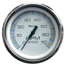 Faria Chesapeake White SS 4" Tachometer - 7,000 RPM (Gas - All Outboards) [33817] - Mealey Marine