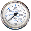 Faria Chesapeake White SS 2" Water Pressure Gauge (30 PSI) [13812] - Mealey Marine