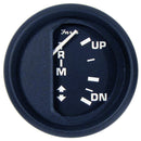 Faria Euro Black 2" Trim Gauge (Mercury / Mariner / Mercruiser / Volvo DP / Yamaha-2001 and newer) [12828] - Mealey Marine