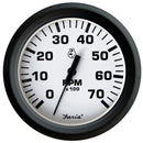 Faria Euro White 4" Tachometer - 7,000 RPM (Gas - All Outboards) [32905] - Mealey Marine