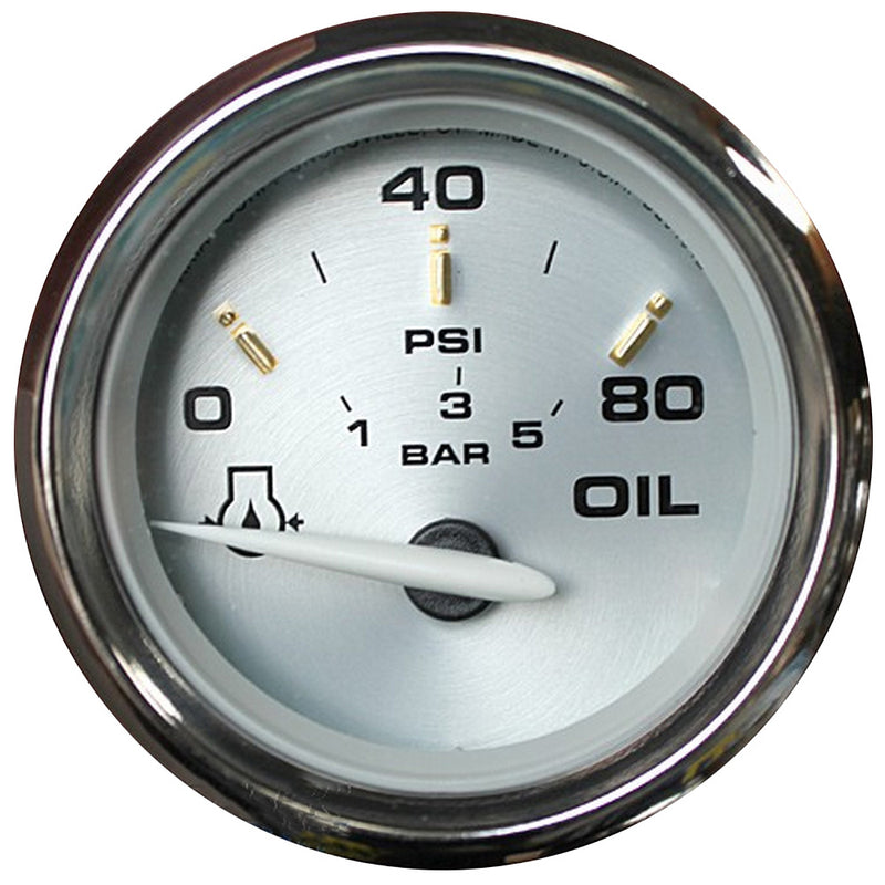 Faria Kronos 2" Oil Pressure Gauge - 80 PSI [19002] - Mealey Marine