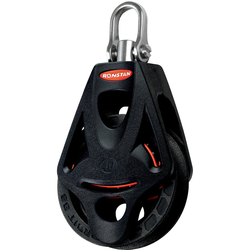 Ronstan Series 40 Ball Bearing Orbit Block - Single - Becket - Swivel Head [RF45110] - Mealey Marine