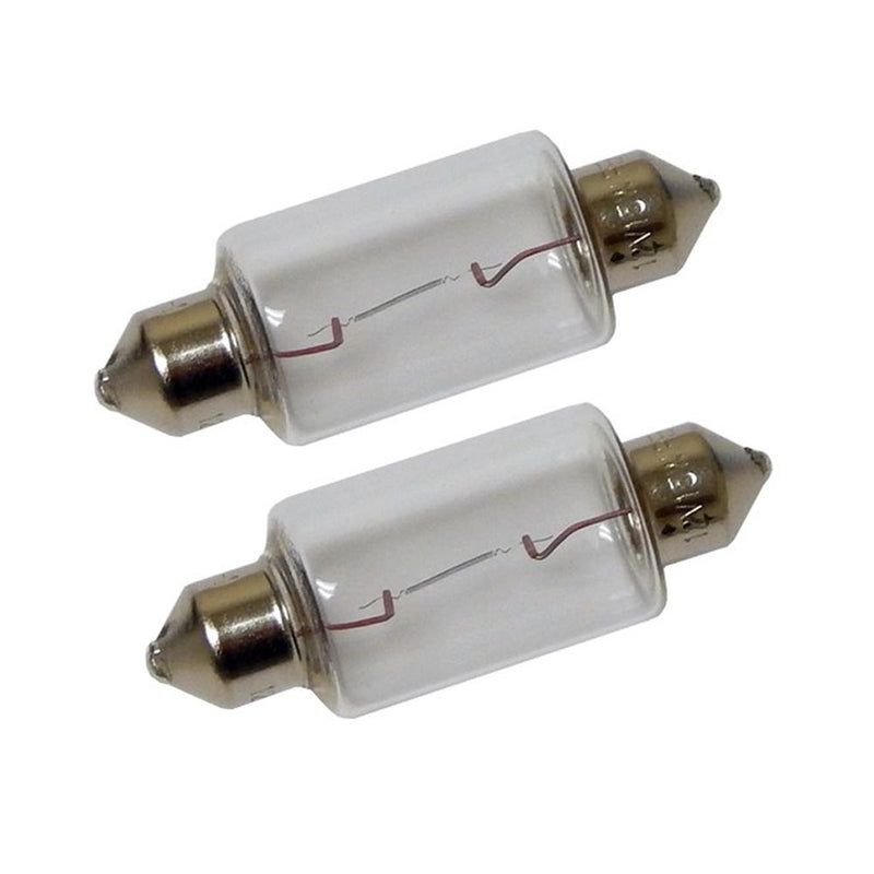 Perko Double Ended Festoon Bulbs - 12V, 15W, .97A - Pair [0070DP1CLR] - Mealey Marine