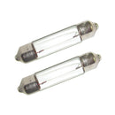 Perko Double Ended Festoon  Bulbs - 24V, 10W, .40A - Pair [0072DP1CLR] - Mealey Marine