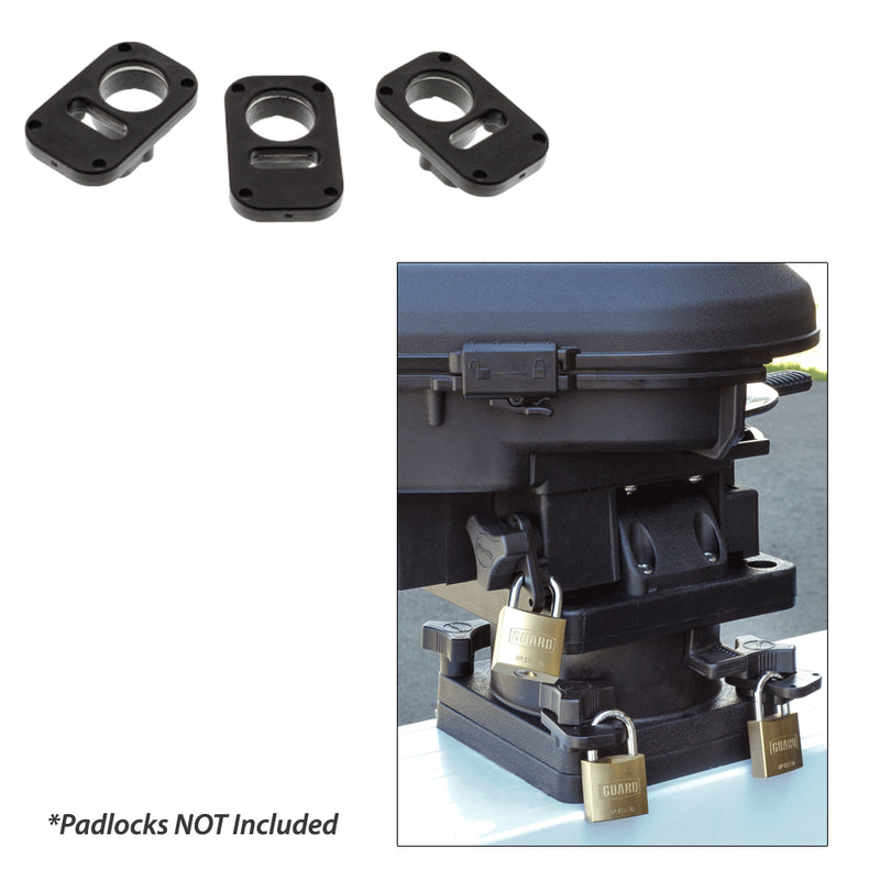 Scotty 3134 Downrigger Security System 3-Piece Locking Plates w/o Padlocks [3134] - Mealey Marine