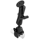 RAM Mount Large Tough-Claw Base w/Double Socket Arm & 1.5" Round Base Adapter [RAP-401-202U] - Mealey Marine