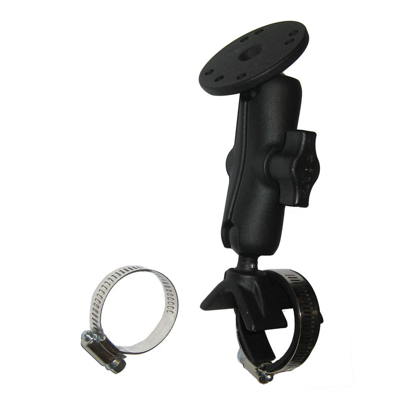 RAM Mount Strap Mount w/Arm & Round Base [RAM-B-108U] - Mealey Marine