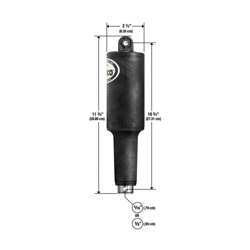 Lenco 101XD Extreme Duty Actuator - 12V - 2-1/4" Stroke w/Hardware [15056-002] - Mealey Marine