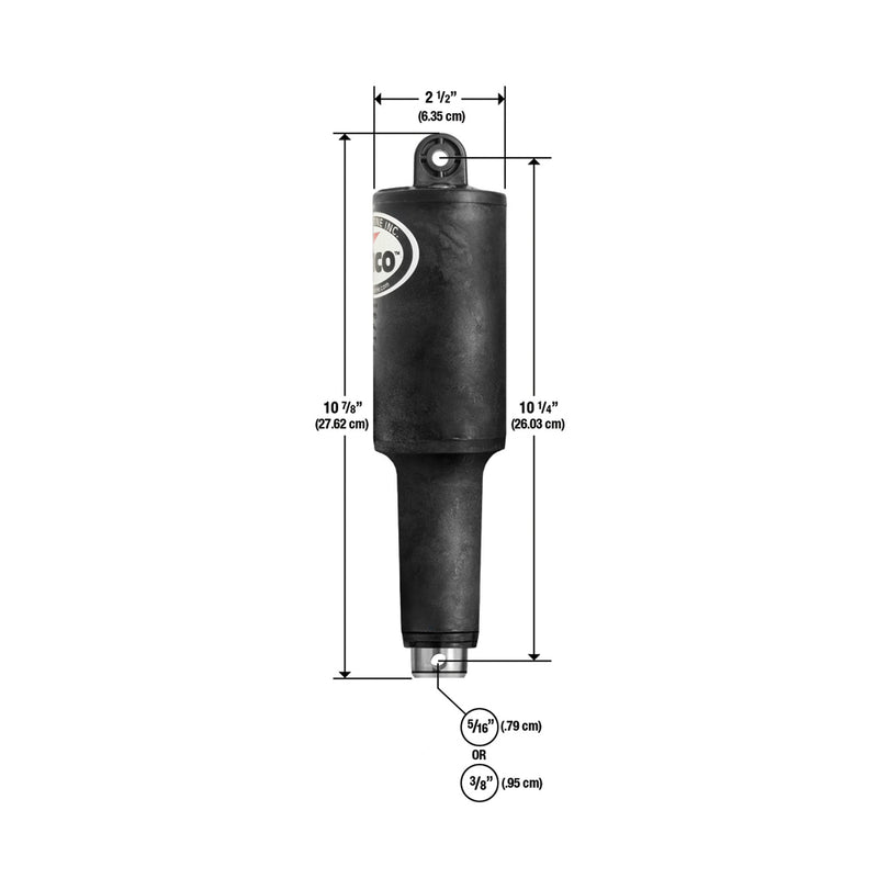 Lenco 101XDS Short Extreme Duty Actuator - 12V - 2-1/4" Stroke w/3/8" Hardware [15058-001] - Mealey Marine