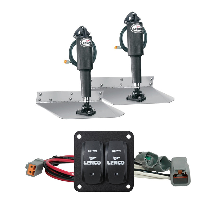 Lenco 12" x 12" Standard Trim Tab Kit w/Double Rocker Switch Kit [15103-104] - Mealey Marine