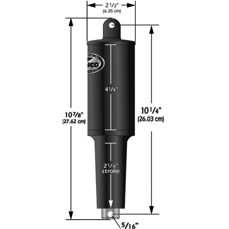 Lenco 12V 1-1/4" Stroke 5 Lobe Actuator - 5/16" - 3/8" [15122-001] - Mealey Marine