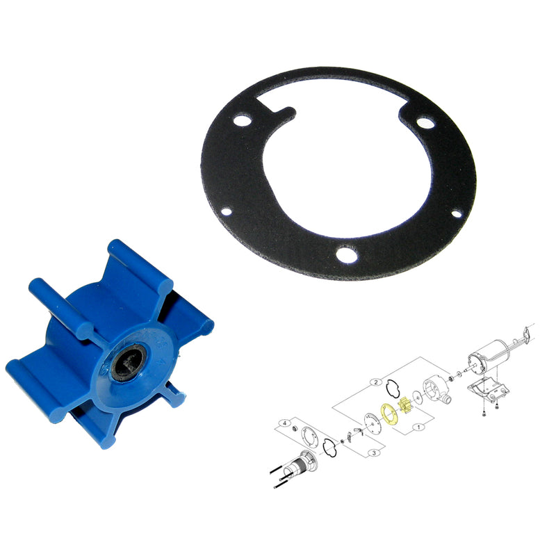 Shurflo by Pentair Macerator Impeller Kit f/3200 Series - Includes Gasket [94-571-00] - Mealey Marine