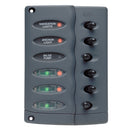 Marinco Contour Switch Panel - Waterproof 6 Way [CSP6] - Mealey Marine