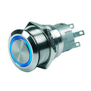 Marinco Push Button Switch - 24V Latching On/Off - Blue LED [80-511-0007-01] - Mealey Marine