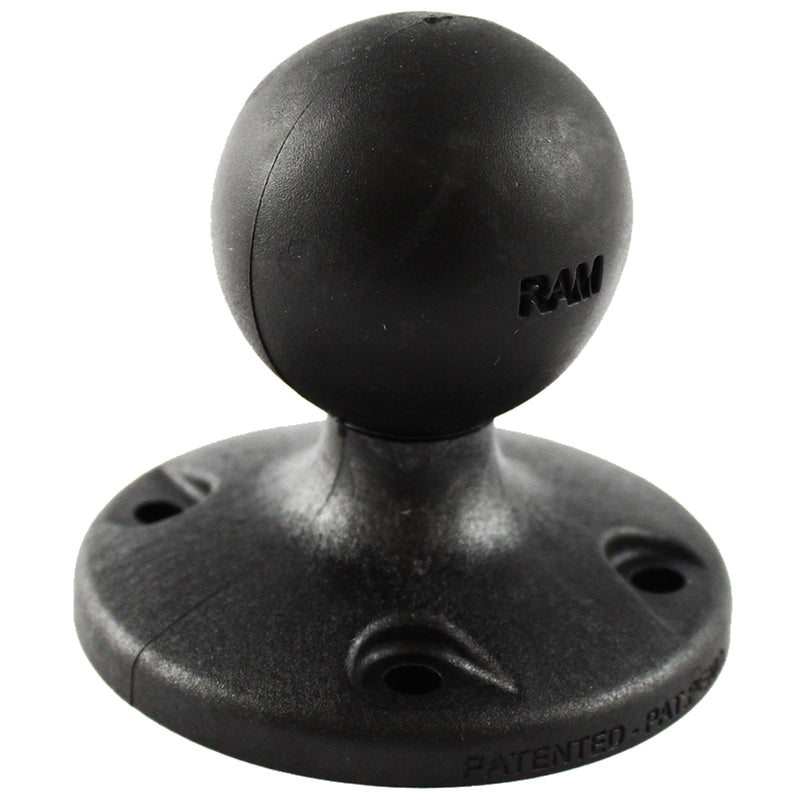 RAM Mount 2.5" Composite Round Base w/AMPS Hole Pattern & 1.5" Ball [RAP-202U] - Mealey Marine