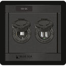 Blue Sea 1478 360 Panel - 12V DC Socket & Dual USB Charger [1478] - Mealey Marine