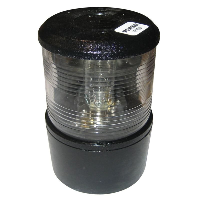 Perko Masthead Light f/Sail or Power Less Than 20M - 12VDC - Black Base Mount/White Light [0200MB0DP1] - Mealey Marine