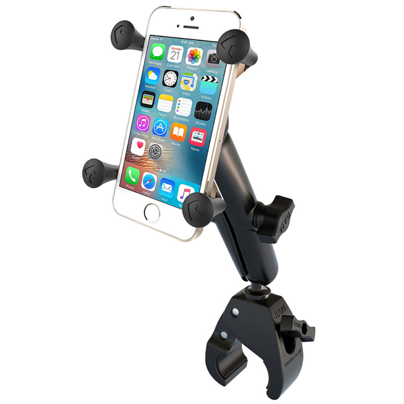 RAM Mount Universal Tough-Claw Base w/Long Double Socket Arm & Universal X-Grip Cell/iPhone Cradle [RAM-B-400-C-UN7U] - Mealey Marine