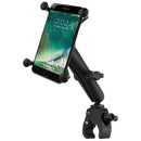 RAM Mount Tough-Claw Base w/Long Double Socket Arm & Universal X-Grip IV f/Large Phone/Phablet Cradle [RAM-B-400-C-UN10U] - Mealey Marine