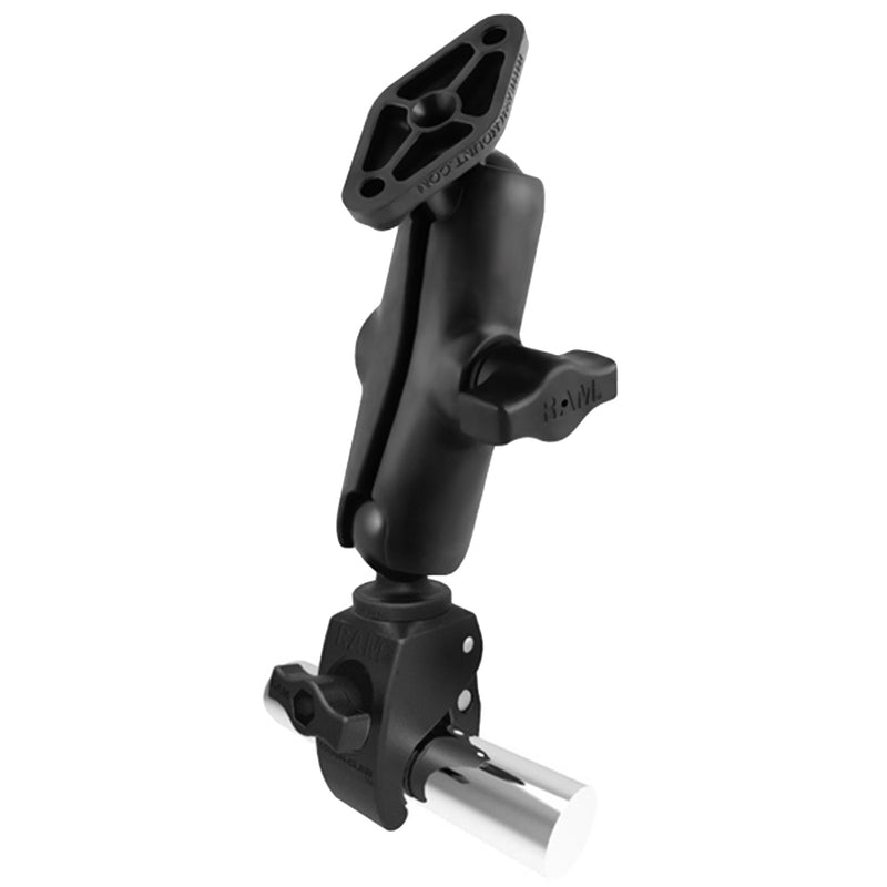 RAM Mount Tough-Claw Base w/Double Socket Arm & Diamond Base Adapter [RAP-B-400-238U] - Mealey Marine