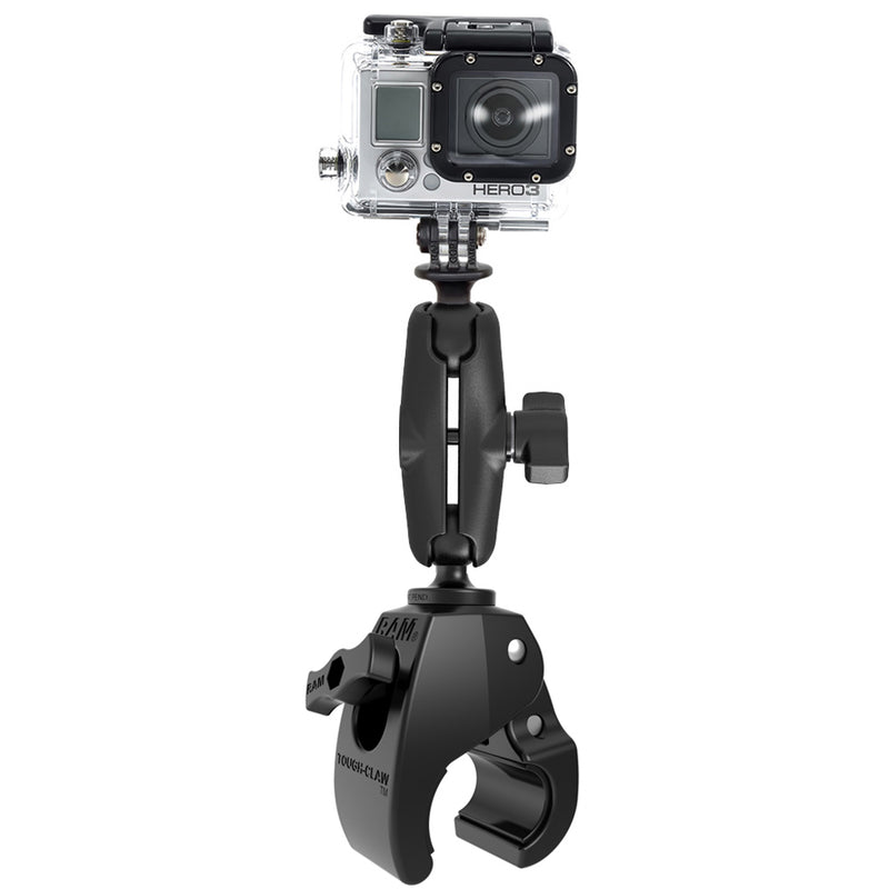 RAM Mount Medium Tough-Claw Mount w/Custom GoPro Hero Adapter [RAP-B-404-GOP1U] - Mealey Marine