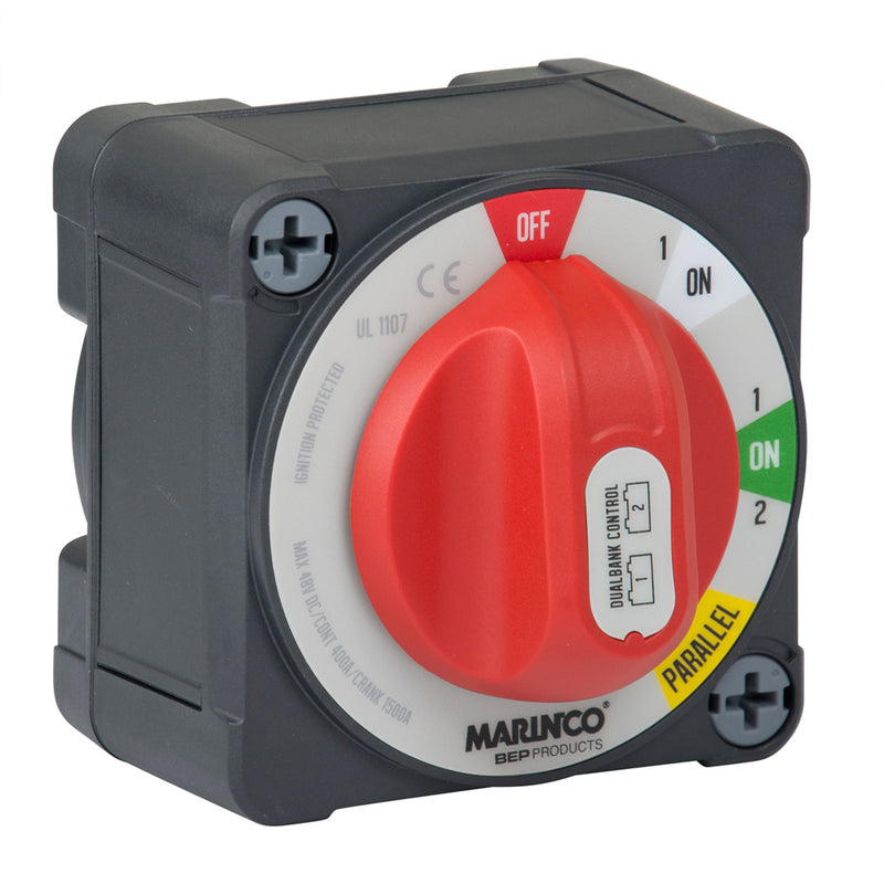 BEP Pro Installer 400a EZ-Mount Dual Bank Control Battery Switch - MC10 [772-DBC-EZ] - Mealey Marine