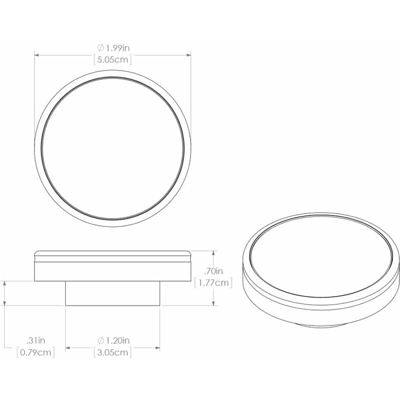 Lumitec Halo Flush Mount Down Light Spectrum RGBW - Brushed Housing [112807] - Mealey Marine