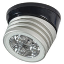 Lumitec Zephyr LED Spreader/Deck Light -Brushed, Black Base - White Non-Dimming [101326] - Mealey Marine