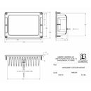 Lumitec Maxillume h120 - Flush Mount Flood Light - White Housing - White Dimming [101348] - Mealey Marine