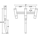 TACO Kite Fishing 3-Rod Cluster [F31-0770BSA-1] - Mealey Marine