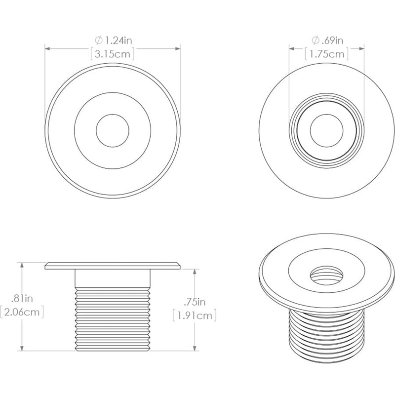 Lumitec Echo Courtesy Light - Brushed Housing - Warm White Light [101227] - Mealey Marine