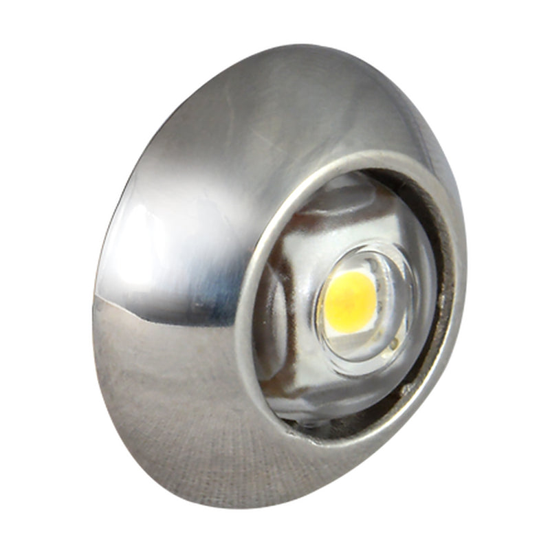 Lumitec Exuma Courtesy Light - Polished Stainless Housing - Blue Light [101050] - Mealey Marine