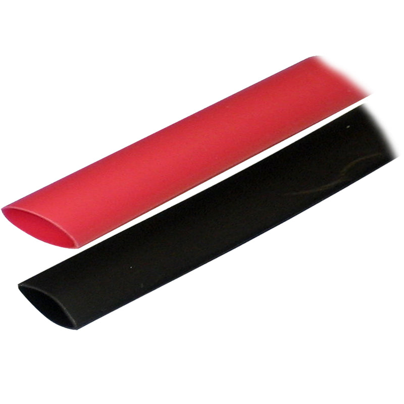 Ancor Adhesive Lined Heat Shrink Tubing (ALT) - 3/4" x 3" - 2-Pack - Black/Red [306602] - Mealey Marine