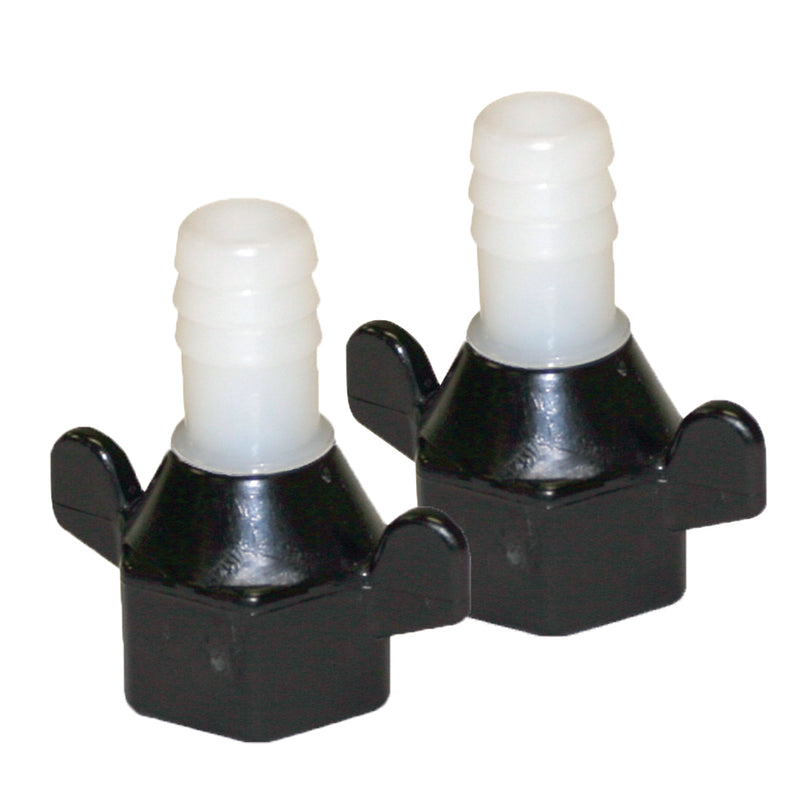 Shurflo by Pentair 1/2" Barb x 1/2" NPT-F Hex/Wingnut Straight Fitting [94-181-04] - Mealey Marine